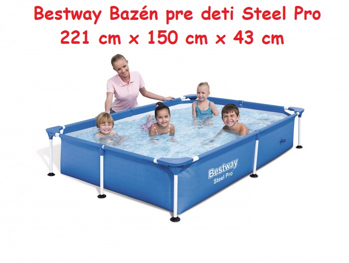 Záhradný bazén BESTWAY 221x150x43 Deluxe 3v1 