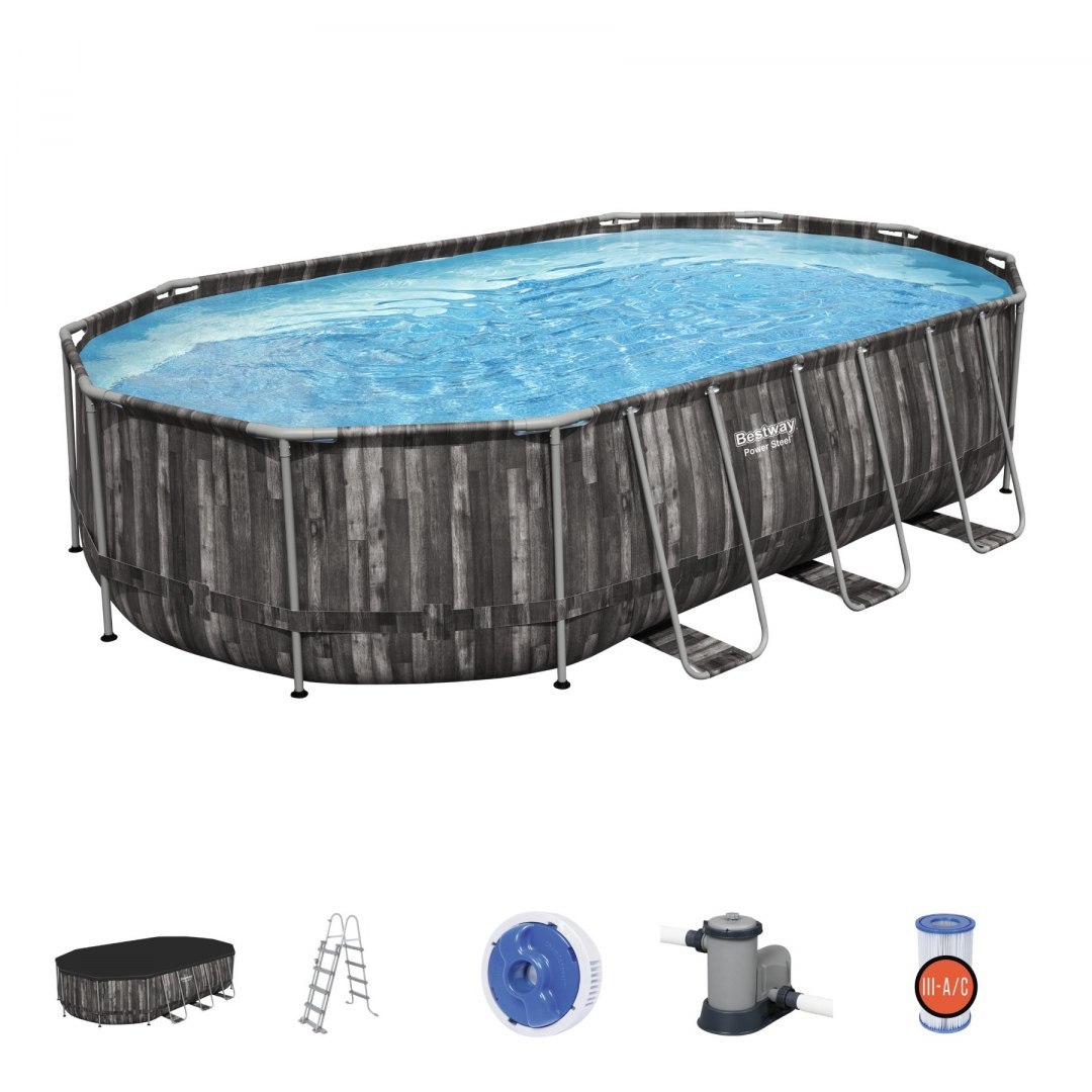 Frame Pool 20FT / 610 x 366 x 122 cm Power Steel BESTWAY