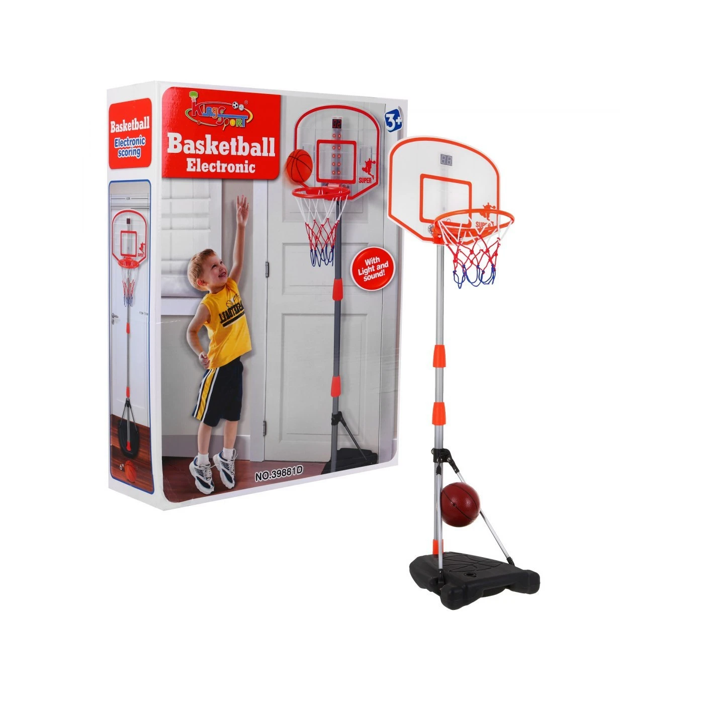 Elektronický basketbalový kôš 170cm