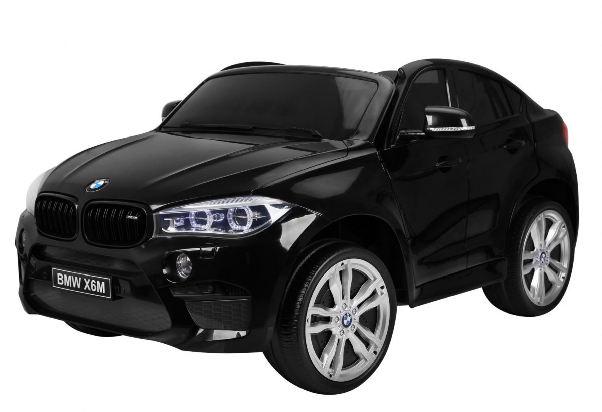 Elektrické autíčko BMW X6M - čierna metalíza