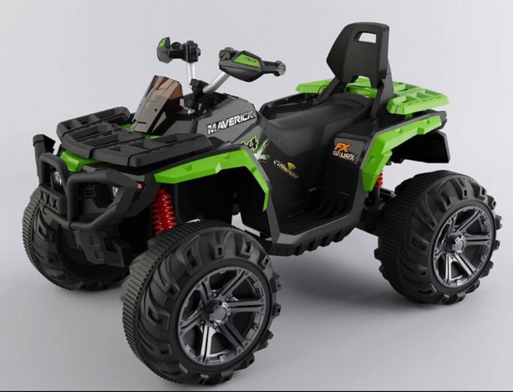 Elektrická štvorkolka Quad Maverick 4x4  zelená