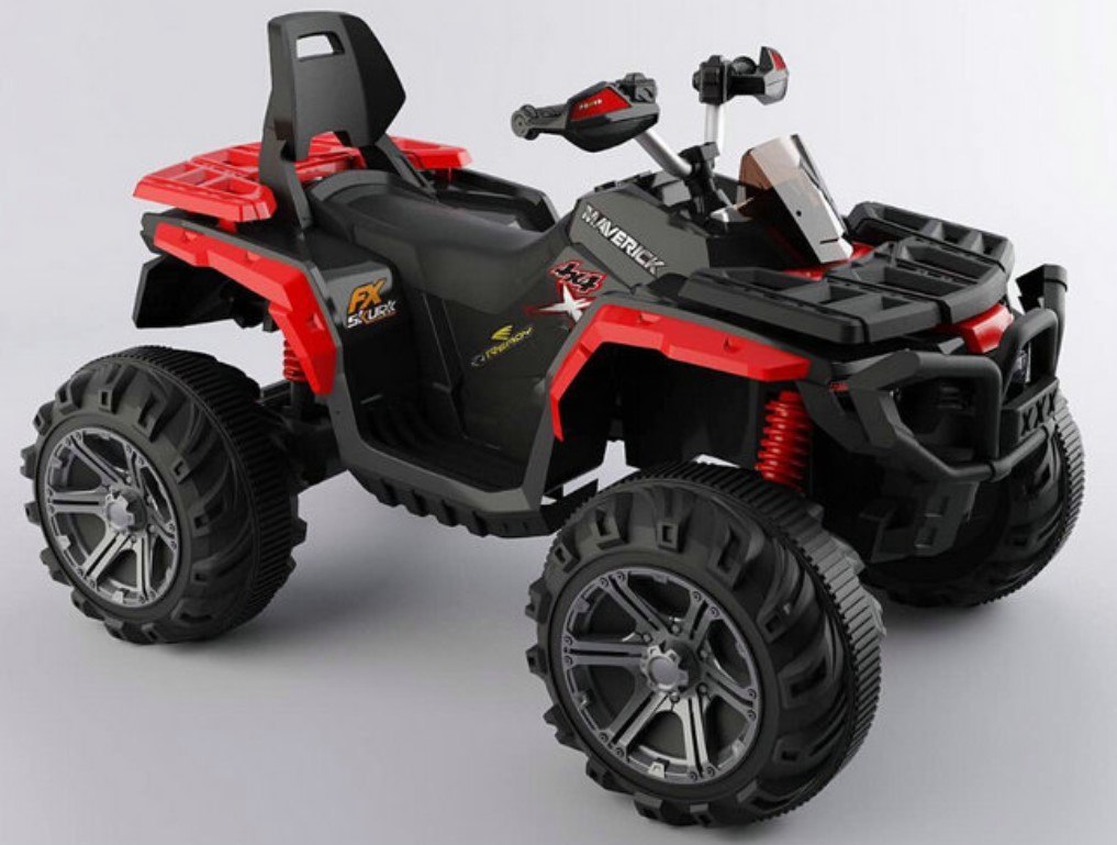 Elektrická štvorkolka Quad Maverick 4x4  červená