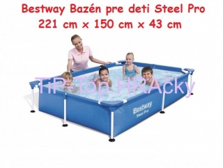 Záhradný bazén BESTWAY 221x150x43 Deluxe 3v1 