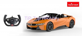 Autíčko BMW i8 1:12 oranžová