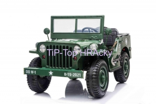 Retro vojenské 4x4 autíčko zelené