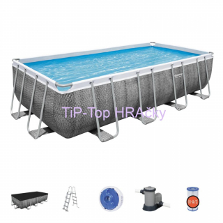 Záhradný bazén 18 x 9 FT / 549 x 274 x 122 cm Power Steel BESTWAY
