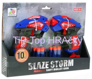 Pištole Blaze Storm sada 2ks - modré