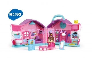 Detský rozkladací domček HOLA TOYS ruž.