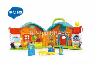 Detský rozkladací domček HOLA TOYS modrá